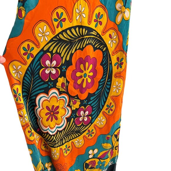 Cache Womens Multicolor Floral Halter Dress Size 4 - Picture 6 of 10